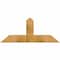 Ekena Millwork Portland Rough Sawn Timber Gable Bracket, Western Red Cedar, 48"W x 20"H x 4"D x 6"F, 10/12 Pitch GBW048X20X0406POR00RWR - alternate 1